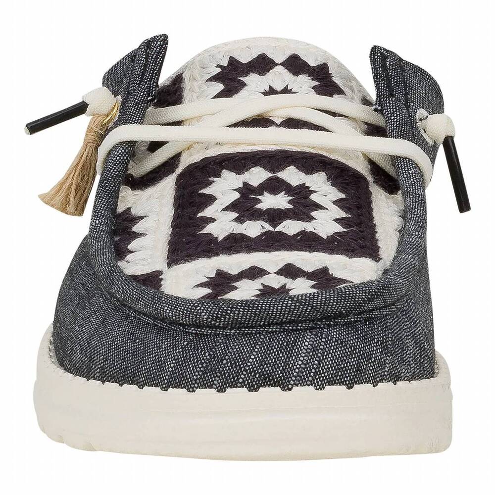 NEW HEY DUDE women's wendy slip cottage crochet shoes - Picture 5 of 7
